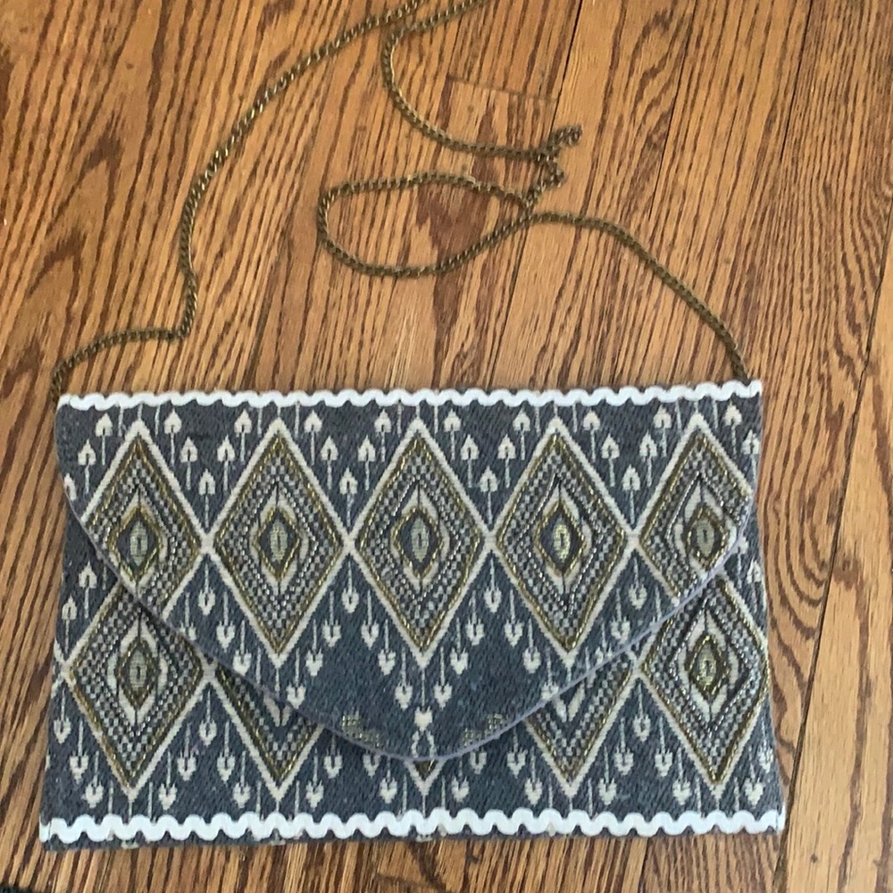 Blue beaded satchel!